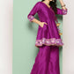 Ahalyaa Women's Traditional Wear Co-ods - Purple | Swadesiicart