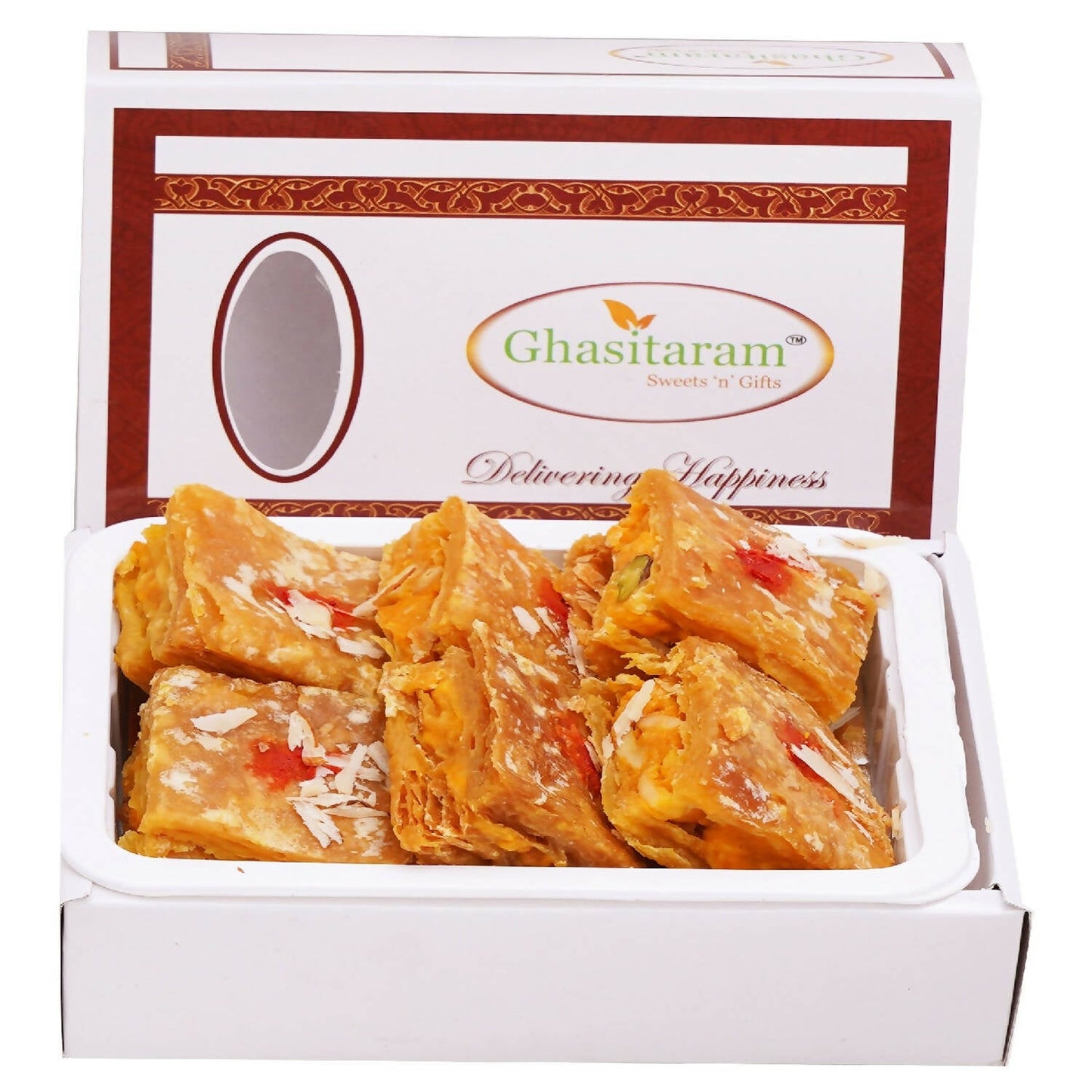 Ghasitaram Puffed Dryfruit Pastry Bites | Swadesiicart