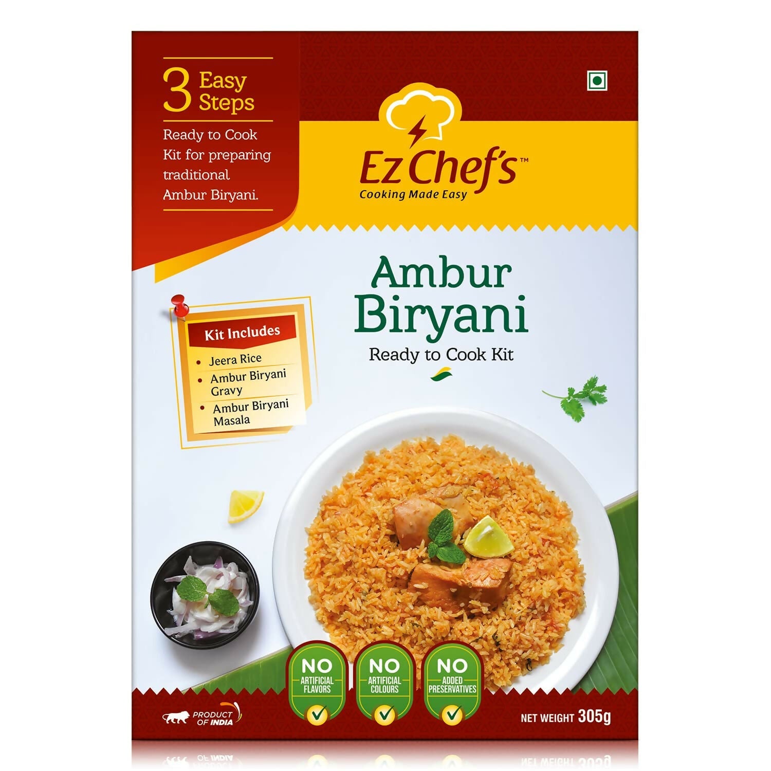 Ez Chef's Ambur Biryani Kit - Ambur's Famous Biryani | Swadesiicart