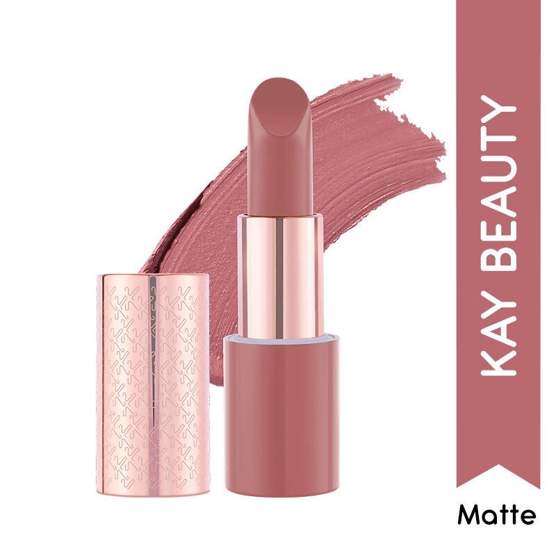 Kay Beauty By Katrina Kaif Matte Drama Long Stay Lipstick - Thriller | Swadesiicart