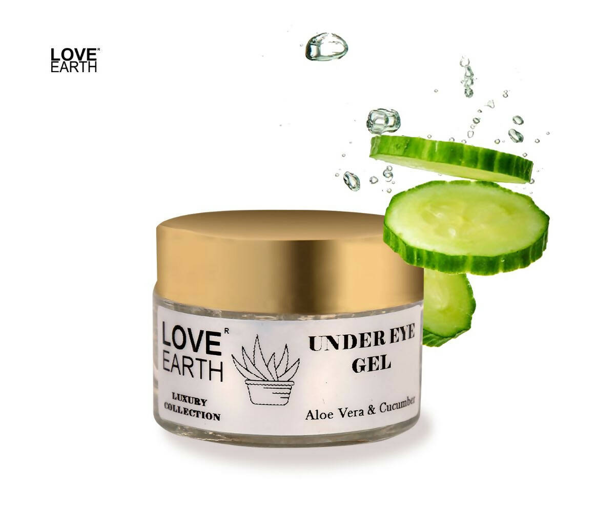 Love Earth Under Eye Gel - Aloe Vera & Cucumber - Swadesiicart