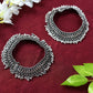 Mominos Fashion Kamal Johar Oxidised Silver Heavy Design Anklets | Swadesiicart