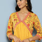 Ahalyaa Women's Traditional wear Ethnic Dress - Mustard | Swadesiicart