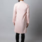 Even Apparels Pink Color Linen Pure Cotton Men's Kurta With Side Placket (SLD070) | Swadesiicart