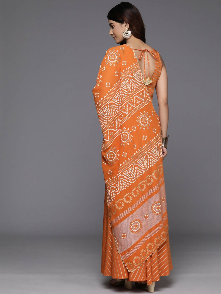 Ahalyaa women's wear Traditional wear lehenga choli - Orange | Swadesiicart