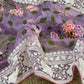 Vamsee Foolwarii Lavender Organza Saree - Swadesiicart