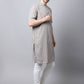Even Apparels Yellow Pure Cotton Men's Kurta With Band Collar | Swadesiicart