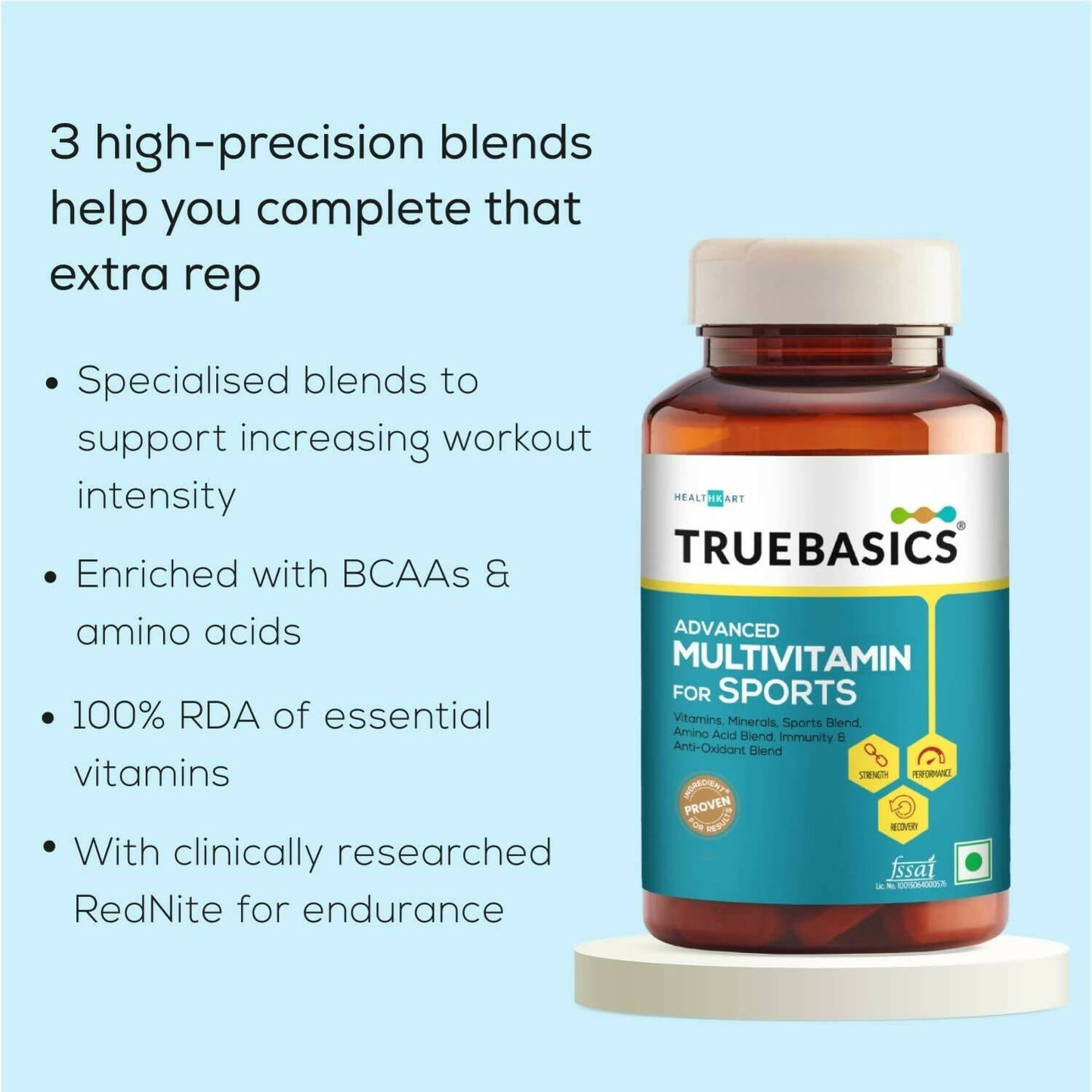 TrueBasics Advanced Multivitamin For Sports - Swadesiicart
