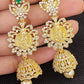 AD Emeralds Designer 4 in 1 Earrings | Swadesiicart