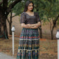 Aayaa Pure Chanderi Gown With Heavy Digital Print - Multi Color
