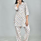 Morchari Digital Print Semi Muslin Co-Ord Set Top & Trouser-Multicolor - Swadesiicart