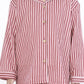 Breathables Kids Cotton Night Suit – Red & White Striped Shirt & Pyjama Co-Ord Set For Boys & Girls