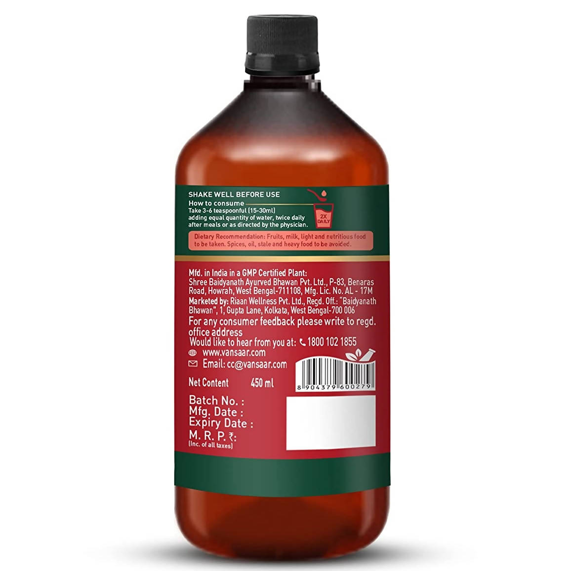 Baidyanath Vansaar Blood Purifier Syrup | Swadesiicart