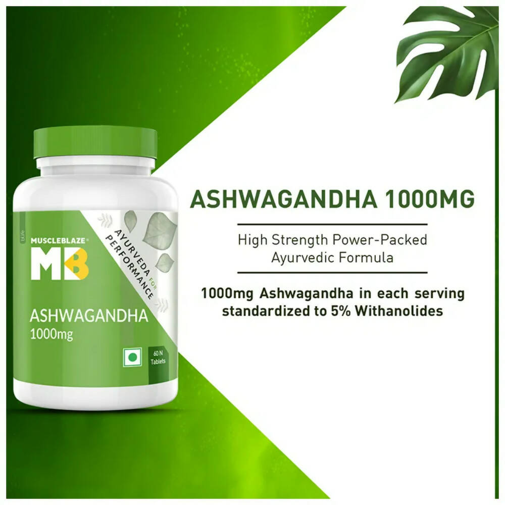 MuscleBlaze Ashwagandha Tablets - Swadesiicart
