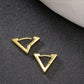 NVR Men's Set of 3 Multicolor Rhodium-Plated Geometric Shape Stainless Steel Studs Earring | Swadesiicart