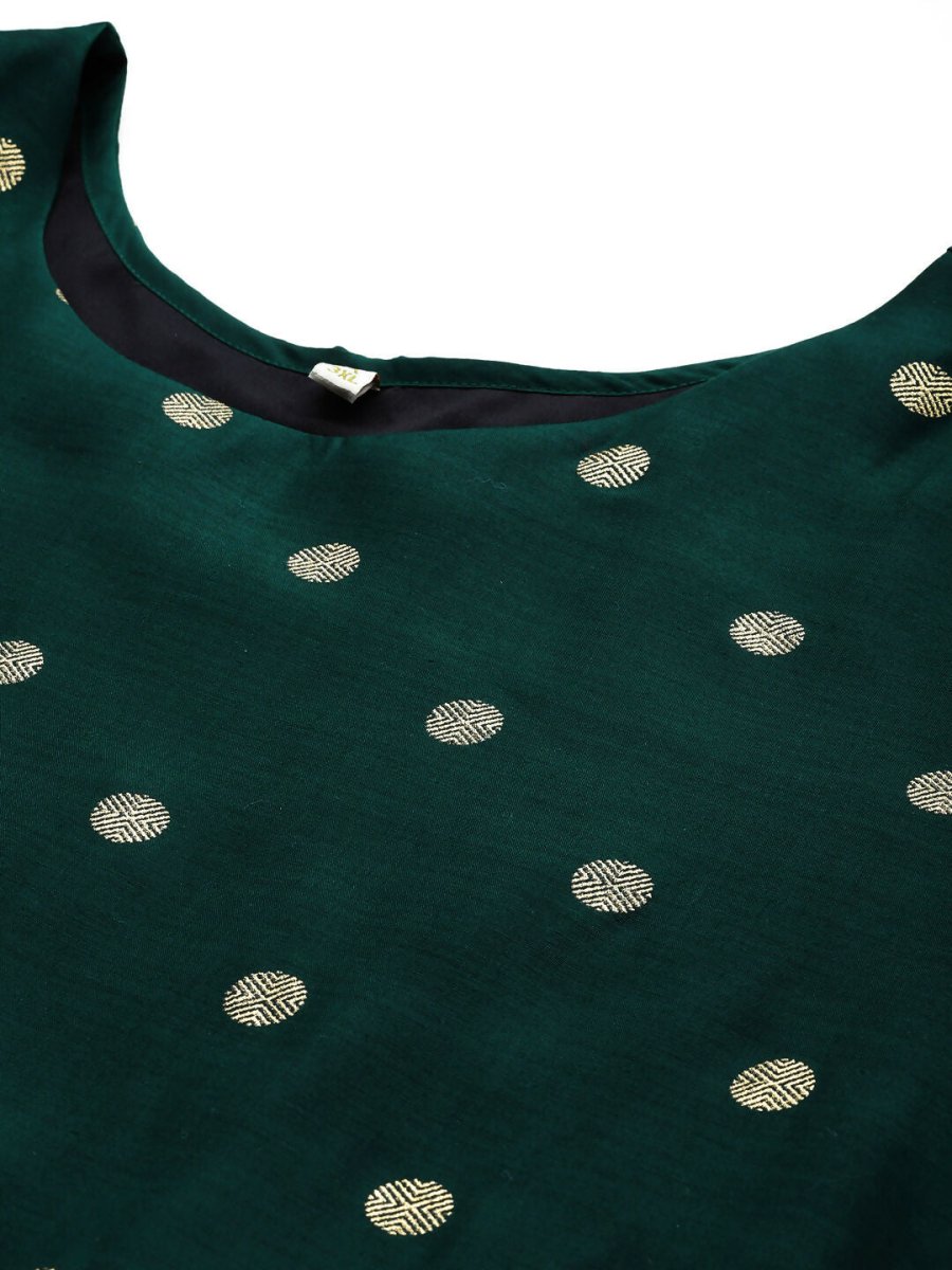 Ahalyaa Women's Traditional wear Ethnic Dress - Green | Swadesiicart
