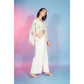 Off White Georgette Sequence With Thread Designer Co-Ord Set - Flory - Swadesiicart