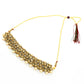 Mominos Fashion Johar Kamal Gold-Polished Brass Finish Kundan/Pearls Choker For Women (Golden) | Swadesiicart