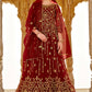 Heavy Stone Embroidered Maroon Designer Anarkali Suit - Emponline | Swadesiicart