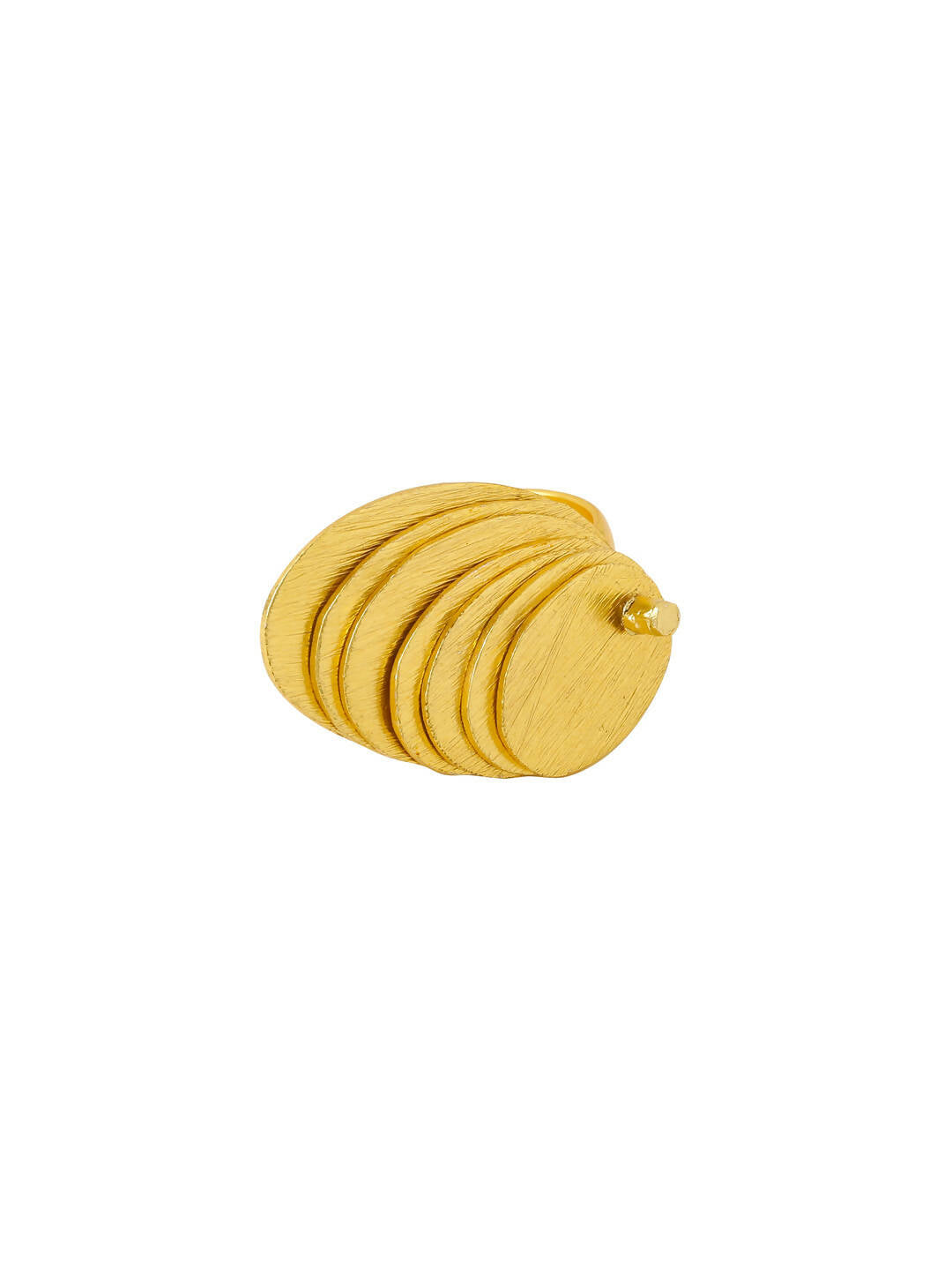 NVR Women's Western Gold-Polished Ajustable Finger Ring | Swadesiicart