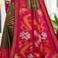 Shree Shyam Fashion Pochampalli Silk Olive Green Saree