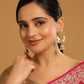 Nuyug 22K Gold Plated Pearls Studded Contemporary Shaped Mini Jhumki Drop Dangler Earrings | Swadesiicart