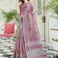 Shree Shyam Fashion Linen Light Purple Saree