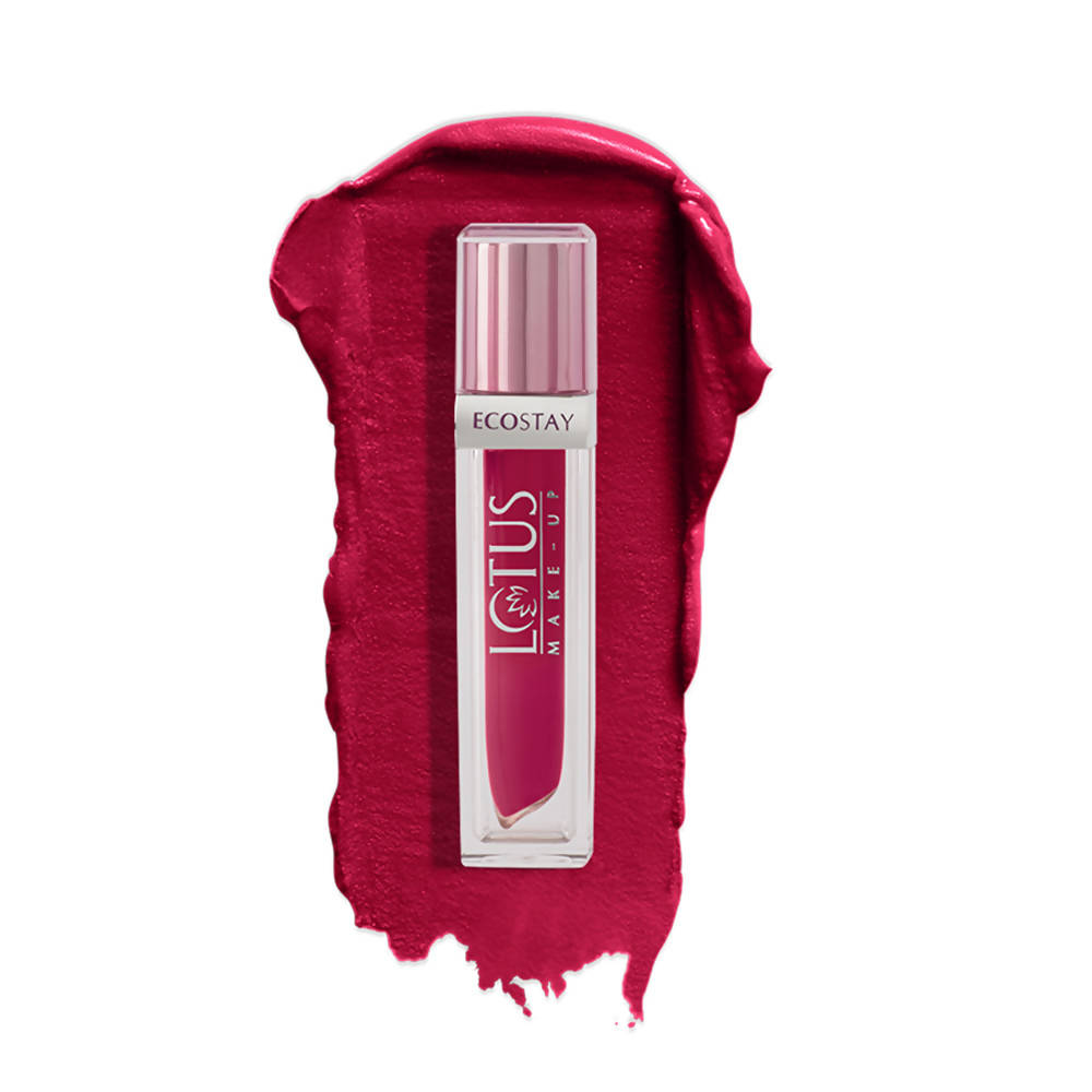 Lotus Make-Up Ecostay Matte Lip Lacquer - Rose Bloom (4 Gm) - Swadesiicart