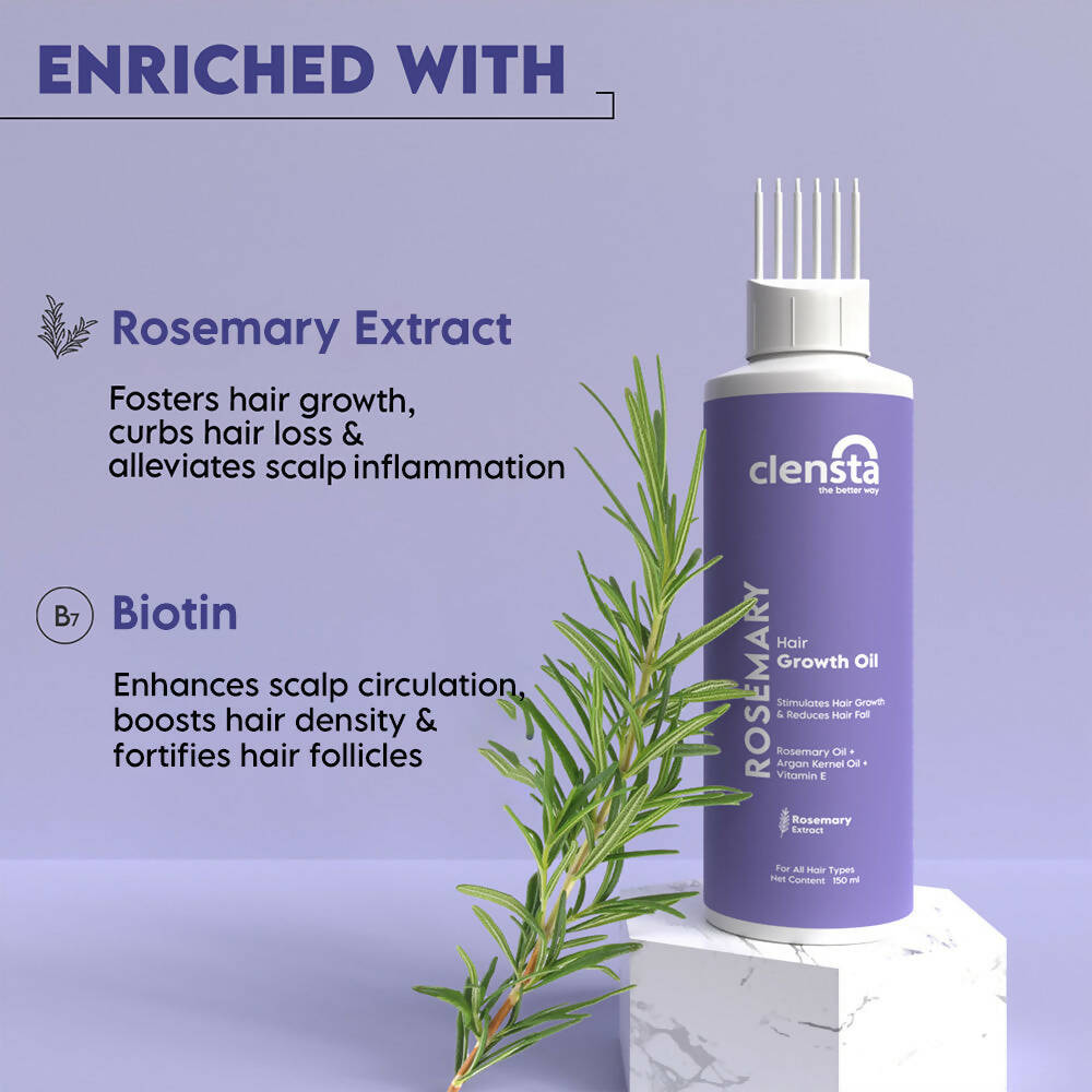 Clensta Rosemary Hair Growth Oil | Swadesiicart