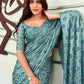 Tikhi Imli Geometric Woven Design Saree | Swadesiicart