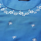 Biba Women Blue & White Ethnic Motifs Printed Assorted Kurta - Swadesiicart