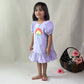 ArthLife Lavender Flower Patch Casual Dress