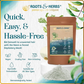 Roots and Herbs Neem and Fennel Depilatory Ubtan for Hair Removal - Swadesiicart