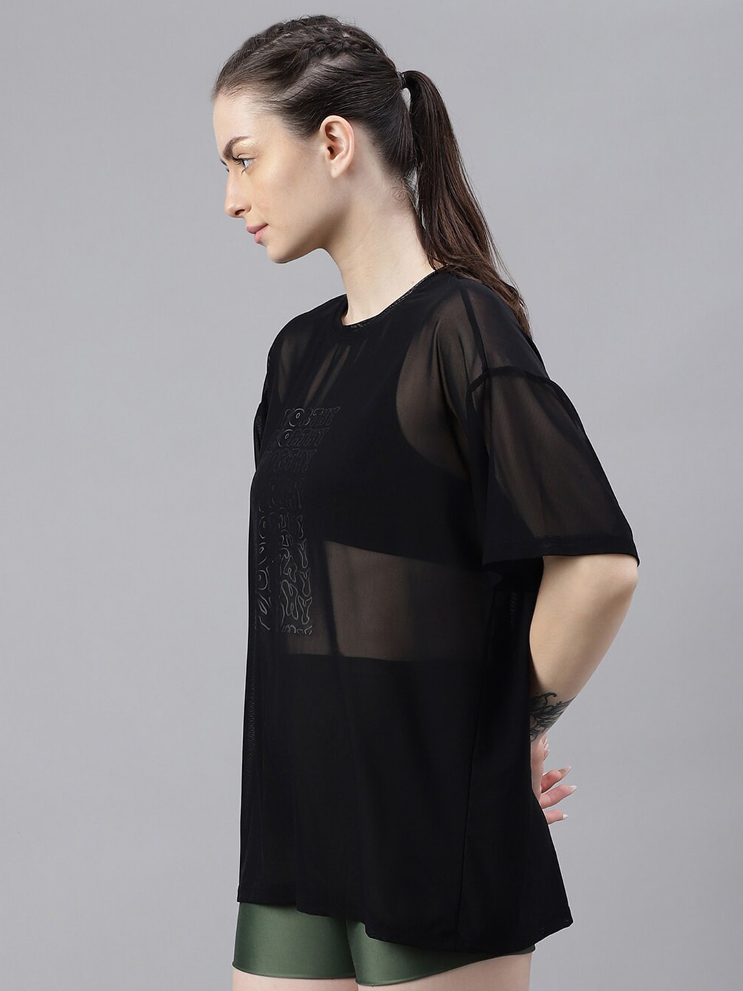 MKH Typography Printed Dri FIT Relaxed Fit Sports T-shirt - Swadesiicart