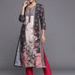Biba Women Black & Red Ethnic Motifs Printed Kurta - Swadesiicart
