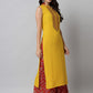 Kalini Women Yellow Ethnic Motifs Yoke Design Kurta - Swadesiicart