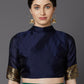 Mitera Green & Gold-Toned Silk Blend Woven Design Banarasi Saree | Swadesiicart