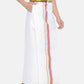 Sethukrishna White Solid Readymade Pocket Dhoti For Men | Swadesiicart