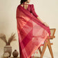 Vishnu Weaves Women's Gajri Raw Silk Thread Woven Saree with Blouse - Swadesiicart