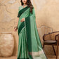 Shree Shyam Fashion Pista Green Linen Saree