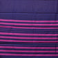 Dark Blue and Pink Bamboo Cotton Plain Saree with Strips Pallu Design No Blouse - Global Threads | Swadesiicart