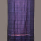Dark Blue and Pink Shibori Silk Handloom Stole with Checks Design - Global Threads | Swadesiicart