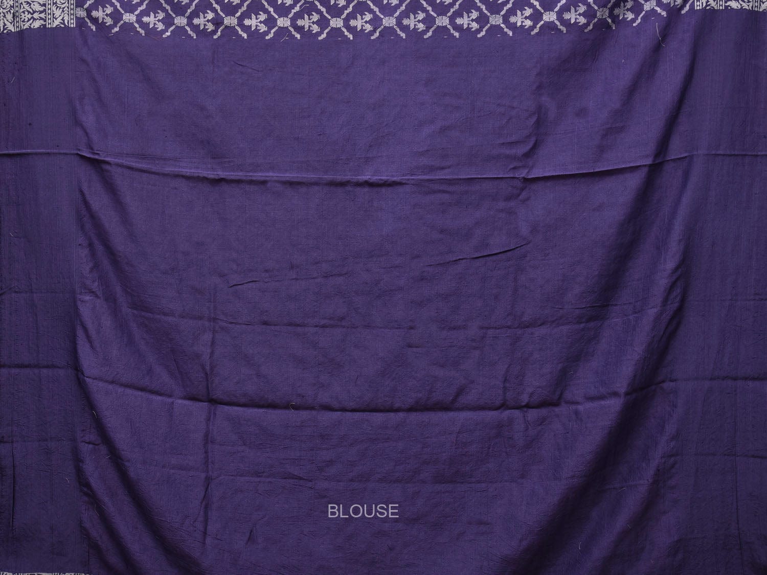 Dark Blue Cut Work Tussar Cotton Handloom Saree with All Over Jamdani Style Design - Global Threads | Swadesiicart
