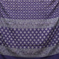Dark Blue Cut Work Tussar Cotton Handloom Saree with All Over Jamdani Style Design - Global Threads | Swadesiicart