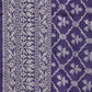 Dark Blue Cut Work Tussar Cotton Handloom Saree with All Over Jamdani Style Design - Global Threads | Swadesiicart