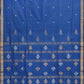 Dark Blue Uppada Cotton Handloom Saree with Assorted Buta Pallu Design - Global Threads | Swadesiicart