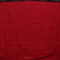 Dark Green and Red Pochampally Ikat Cotton Handloom Saree with All Over Design - Global Threads | Swadesiicart