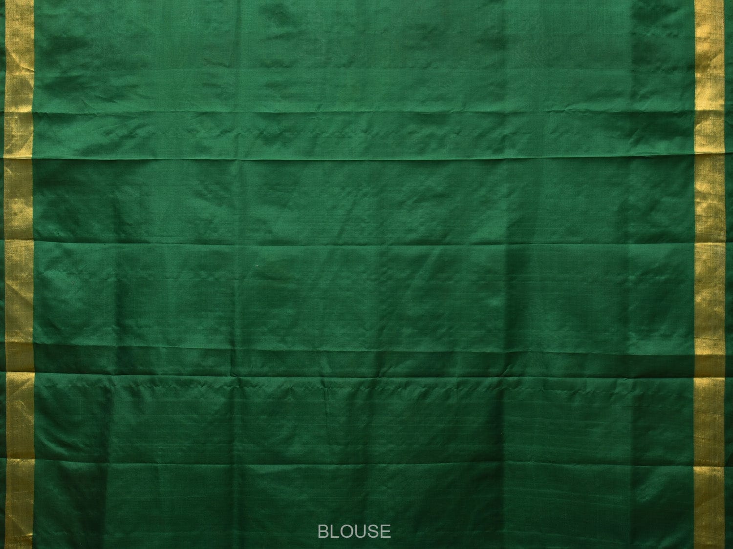 Dark Green Uppada Silk Handloom Saree with All Over Lotus and Birds Design - Global Threads | Swadesiicart