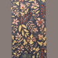 Dark Grey Kalamkari Hand Painted Sico Stole with Floral Design - Global Threads | Swadesiicart