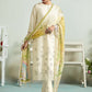 Off White Pure Muslin Resham Embroidered Salwar Suit - Emponline | Swadesiicart